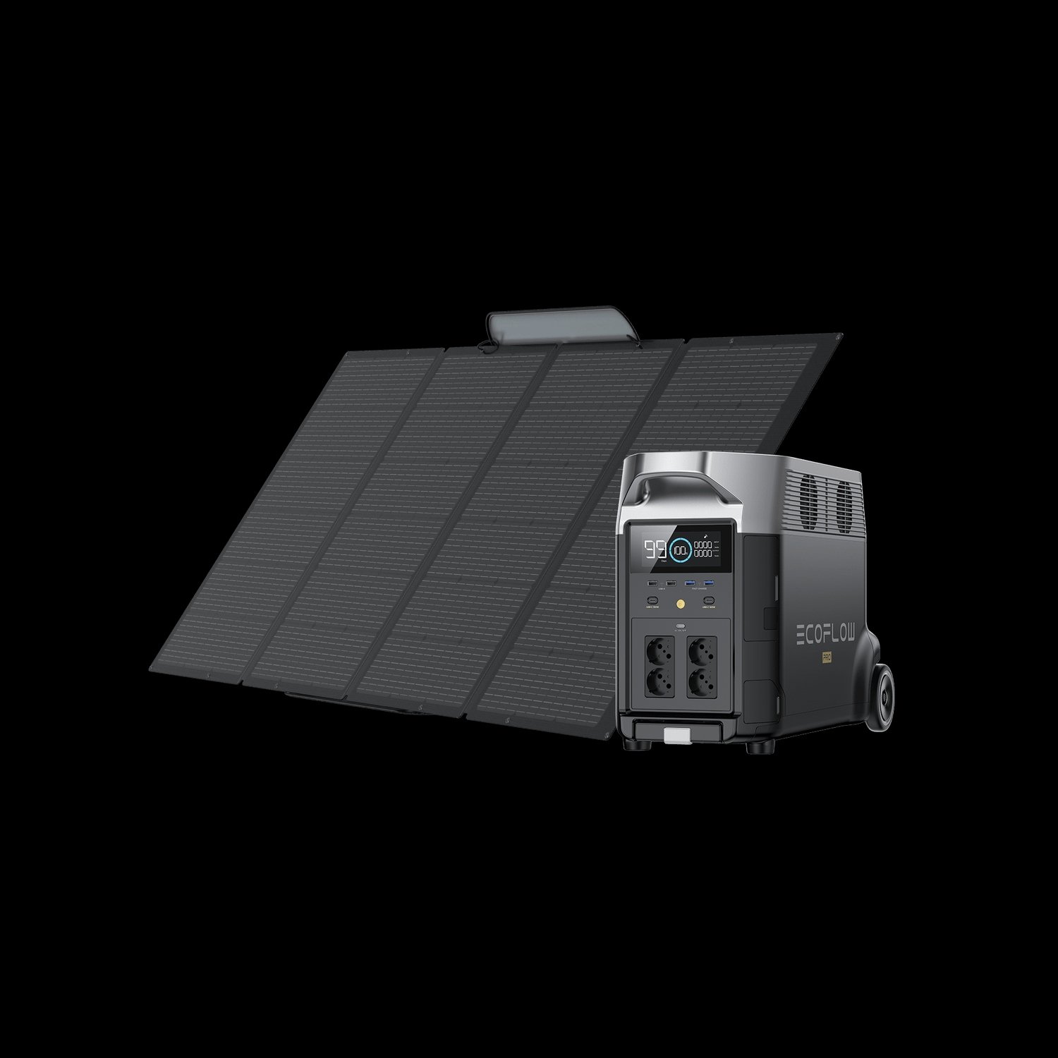 Générateur solaire EcoFlow DELTA Pro DELTA Pro + solaires rigides 400 W